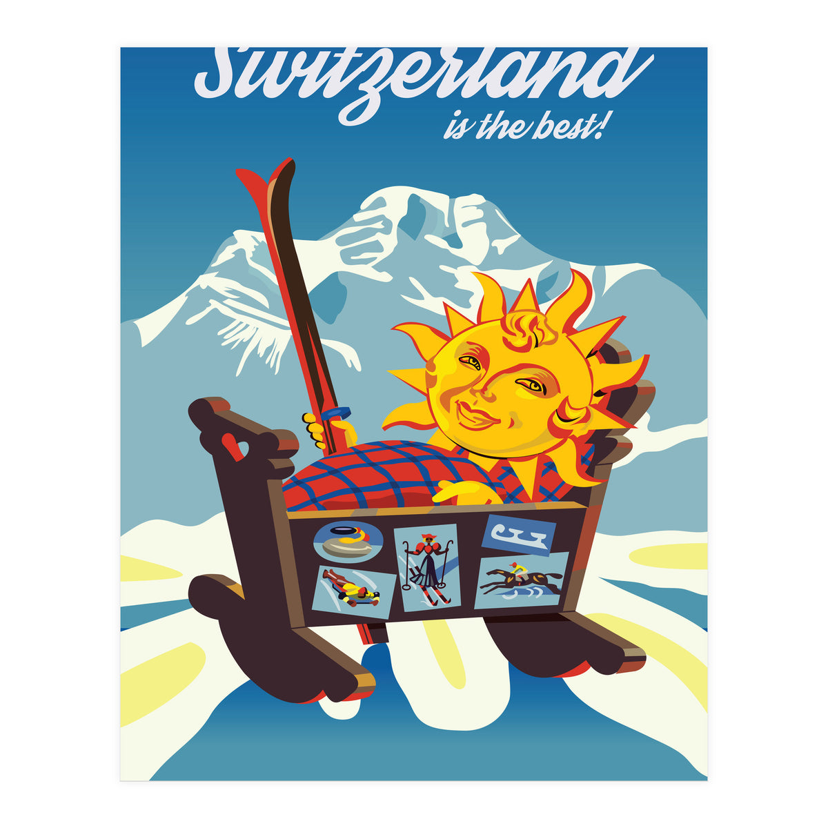Switzerland, the Cradle of Ski Sports (Print Only)