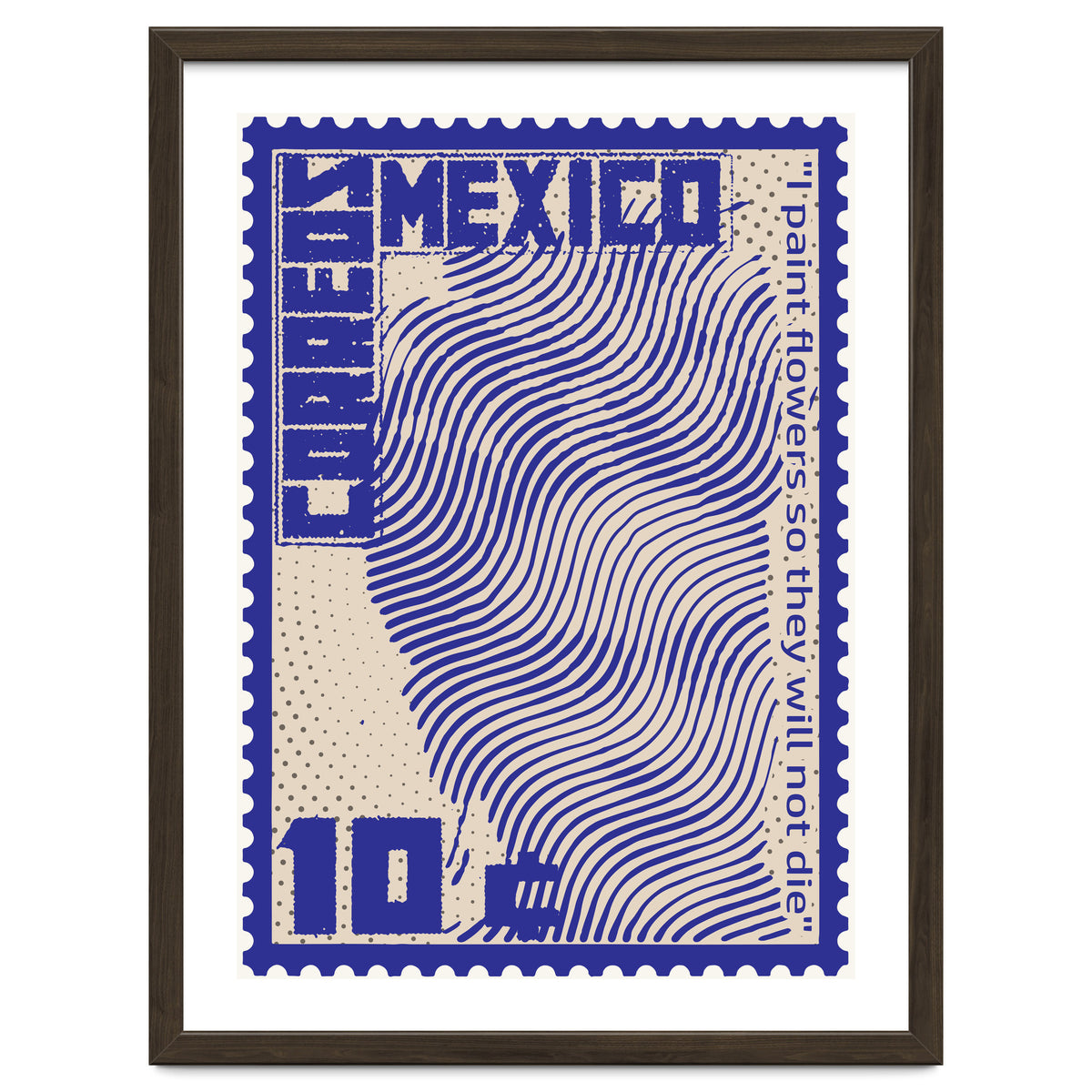 Frida Kahlo Stamps Art