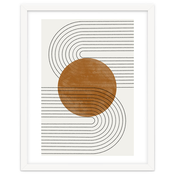 BROWN MINIMALIST MOON