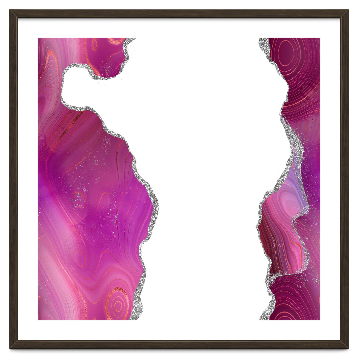 Magenta & Silver Agate Texture 06
