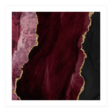 Burgundy & Gold Agate Texture 01 (Print Only) thumbnail