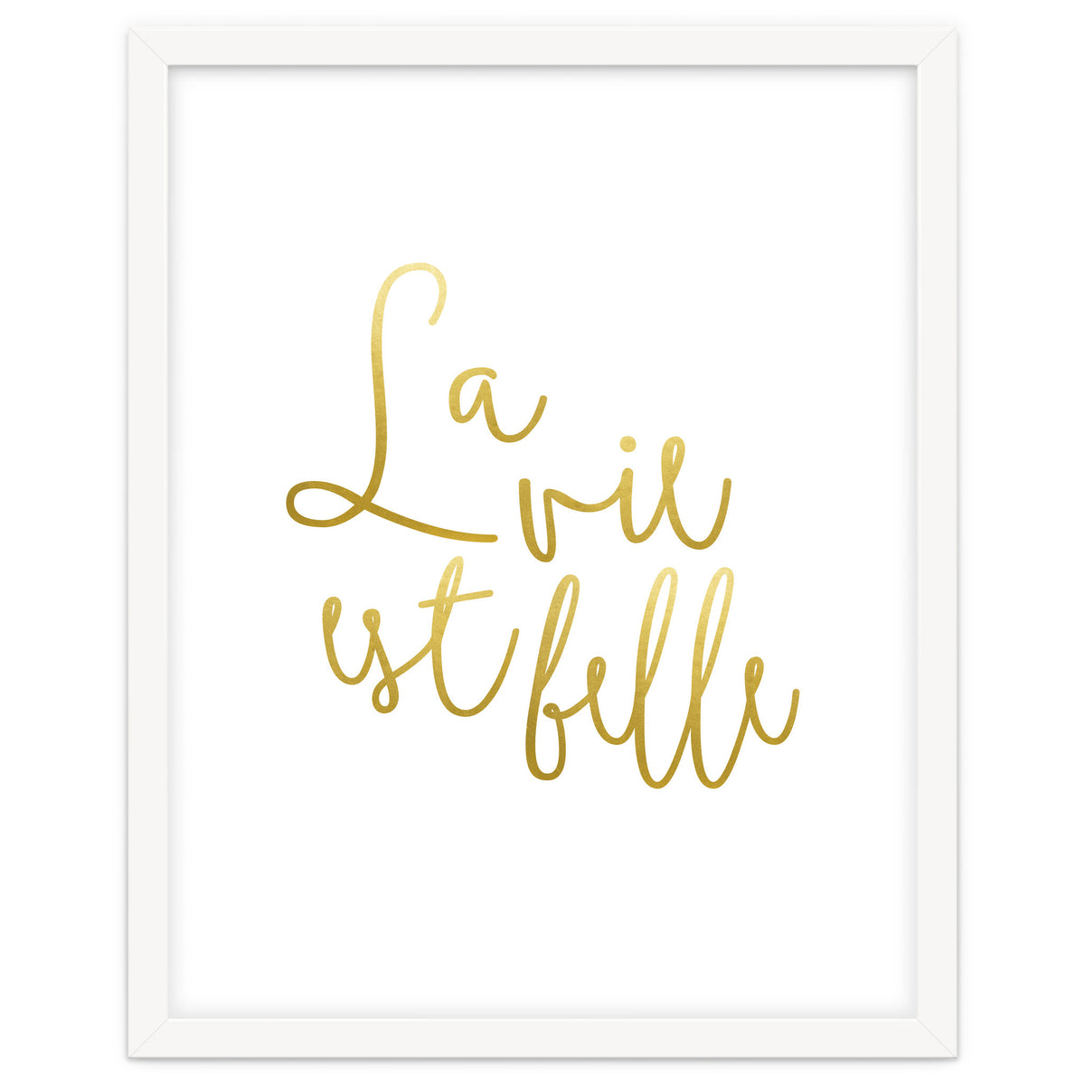 La vie est belle #society6 #typography #buyart