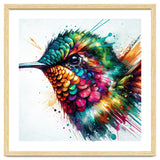 Watercolor Hummingbird Portrait thumbnail