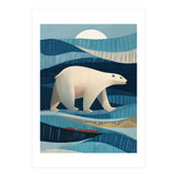 Polar Bear In The Blue Arctic (Print Only) thumbnail