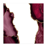 Burgundy & Gold Agate Texture 21  (Print Only) thumbnail