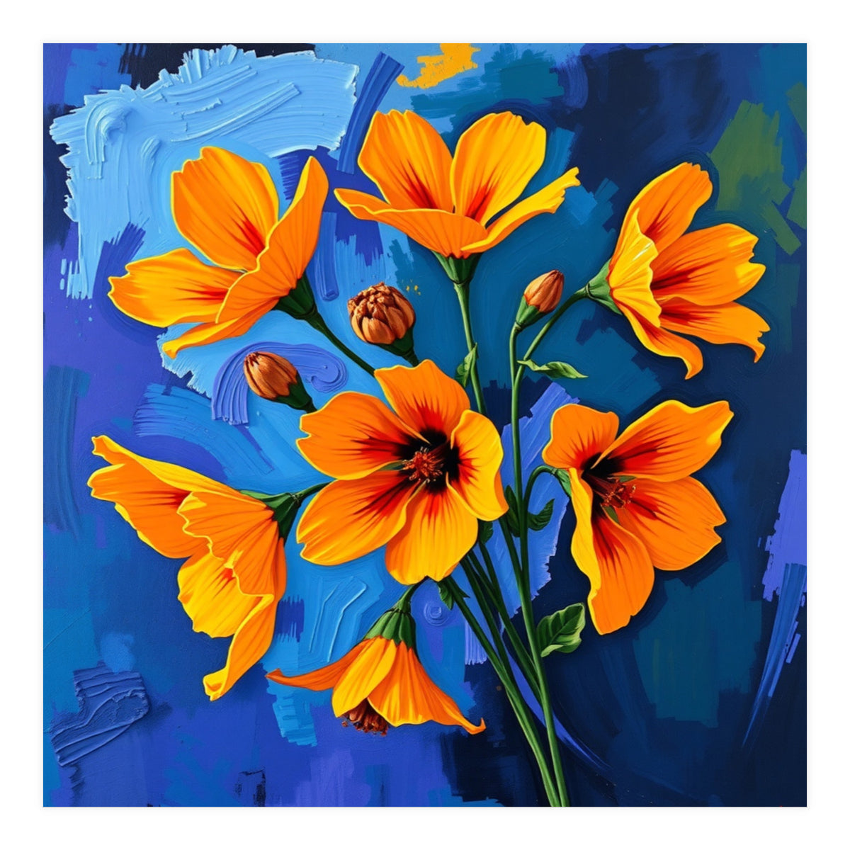 Elegant Flowers (Print Only)