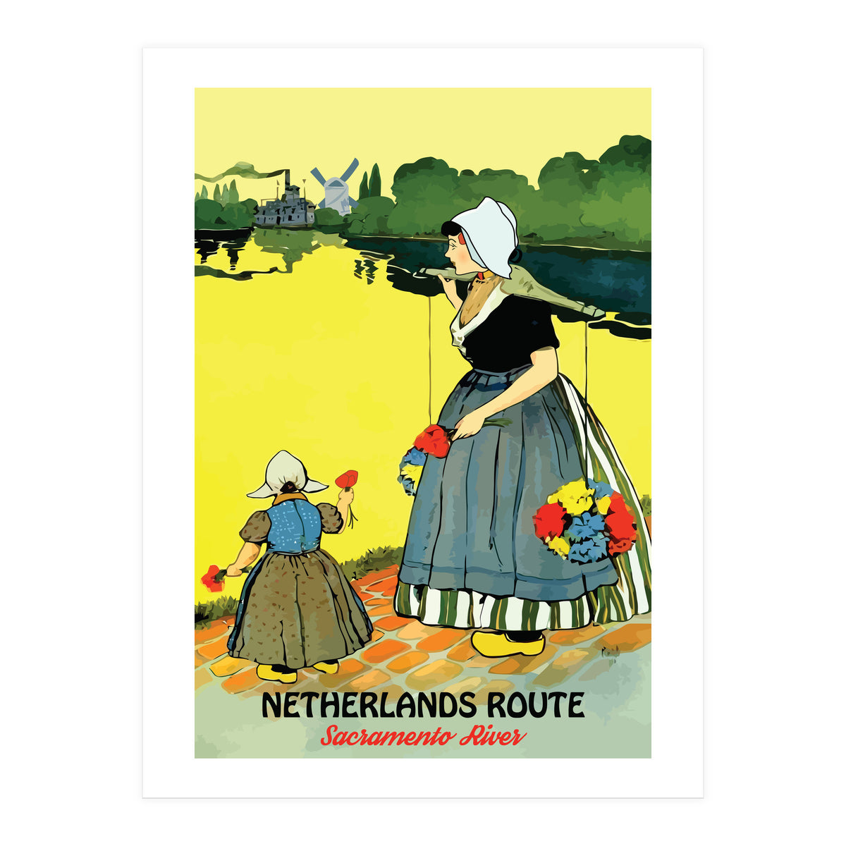 Netherlands, Sacramento River (Print Only)