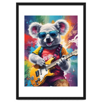 Koala Playing Guitar, Rock Graffiti