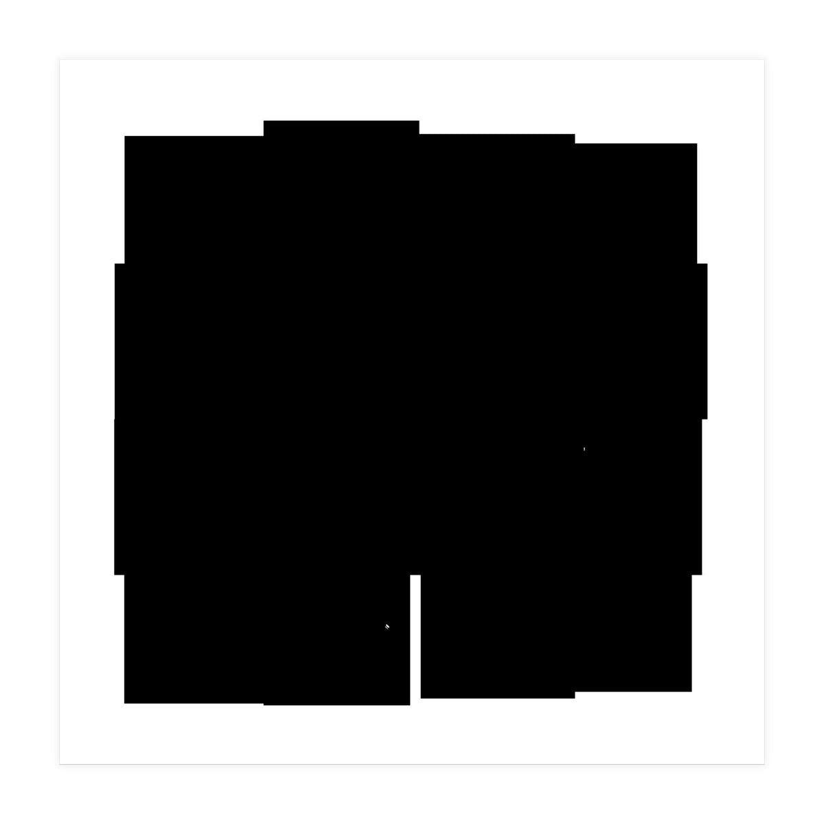 Fantasy Black Flower  (Print Only)