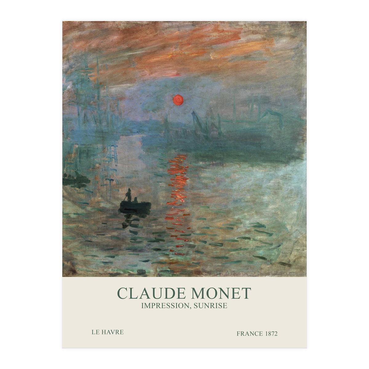 Claude Monet - Impression, Sunrise (Print Only)