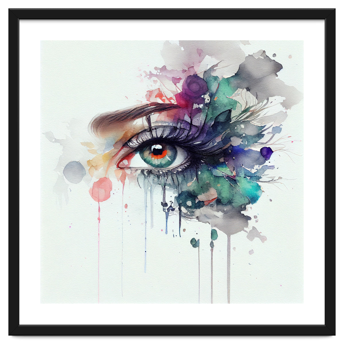 Watercolor Woman Eye #5