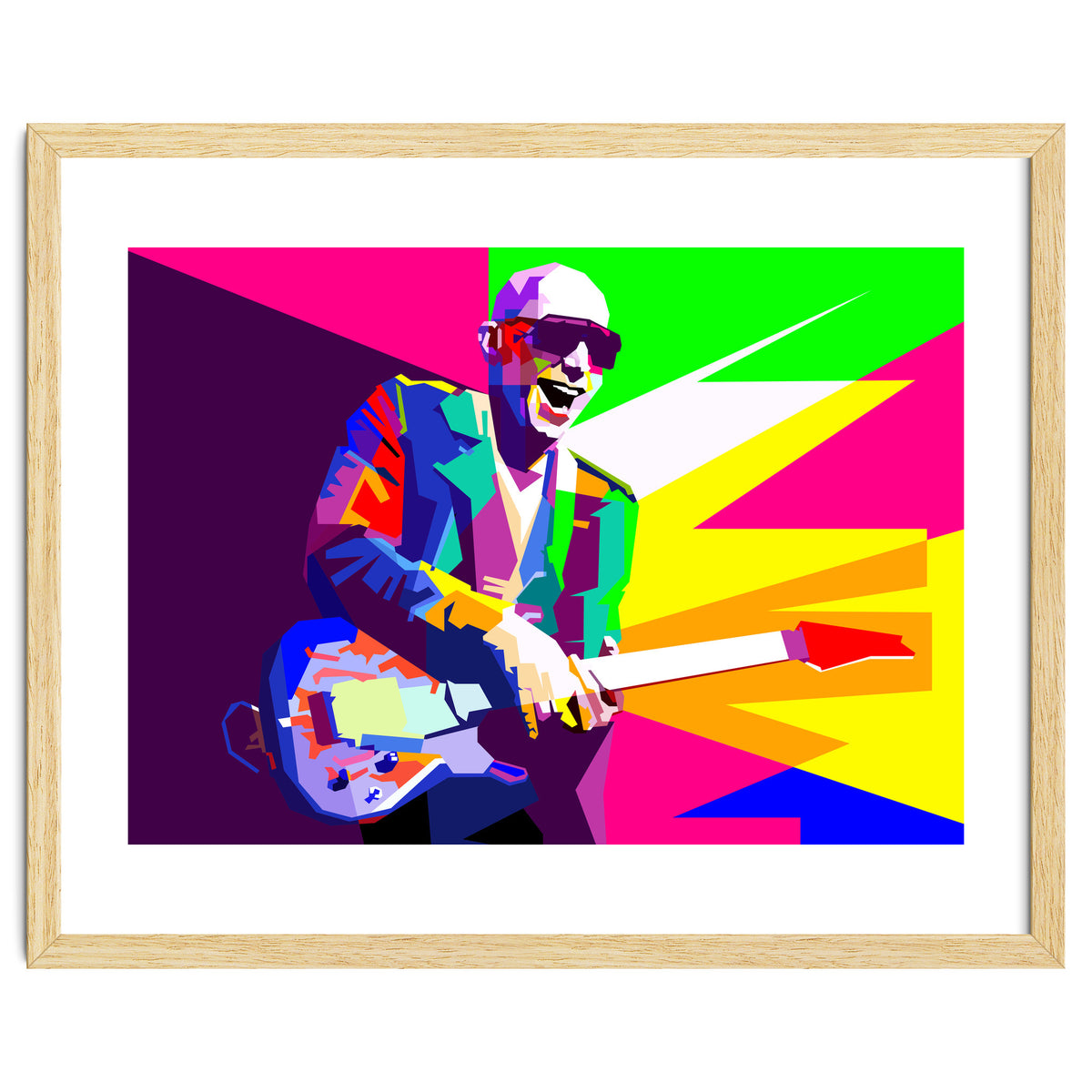 Joe Satriani Rock Guitar Instrumental Pop Art WPAP