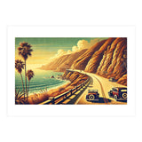 Vintage Coastal Road Journey Poster (Print Only) thumbnail