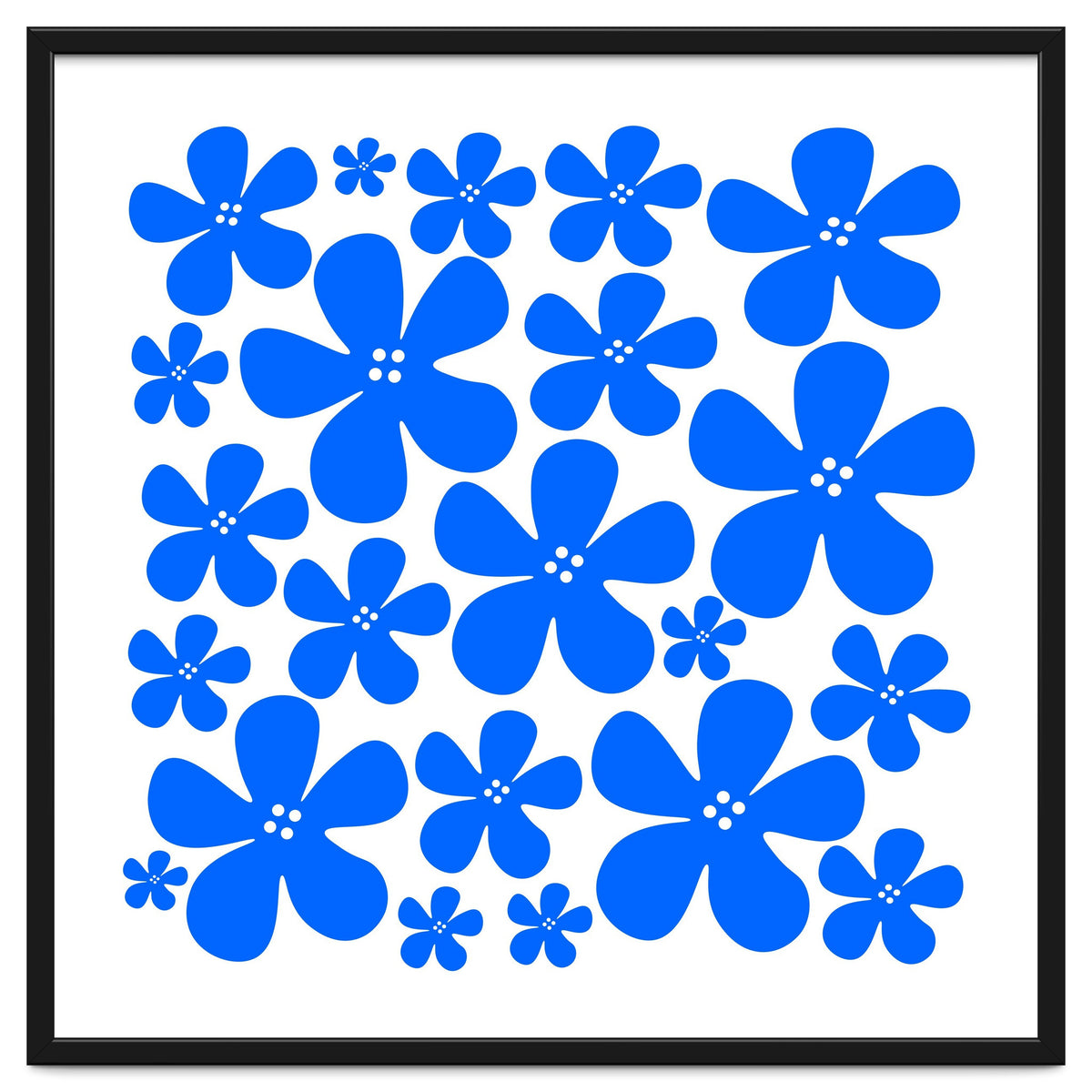Blue Flowers Pattern