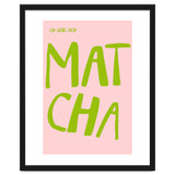 Matcha Typography Kitchen Print, Green Tea Quote Poster for Cozy Cafe Decor thumbnail