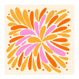 Floral Burst - pink, yellow and orange (Print Only) thumbnail