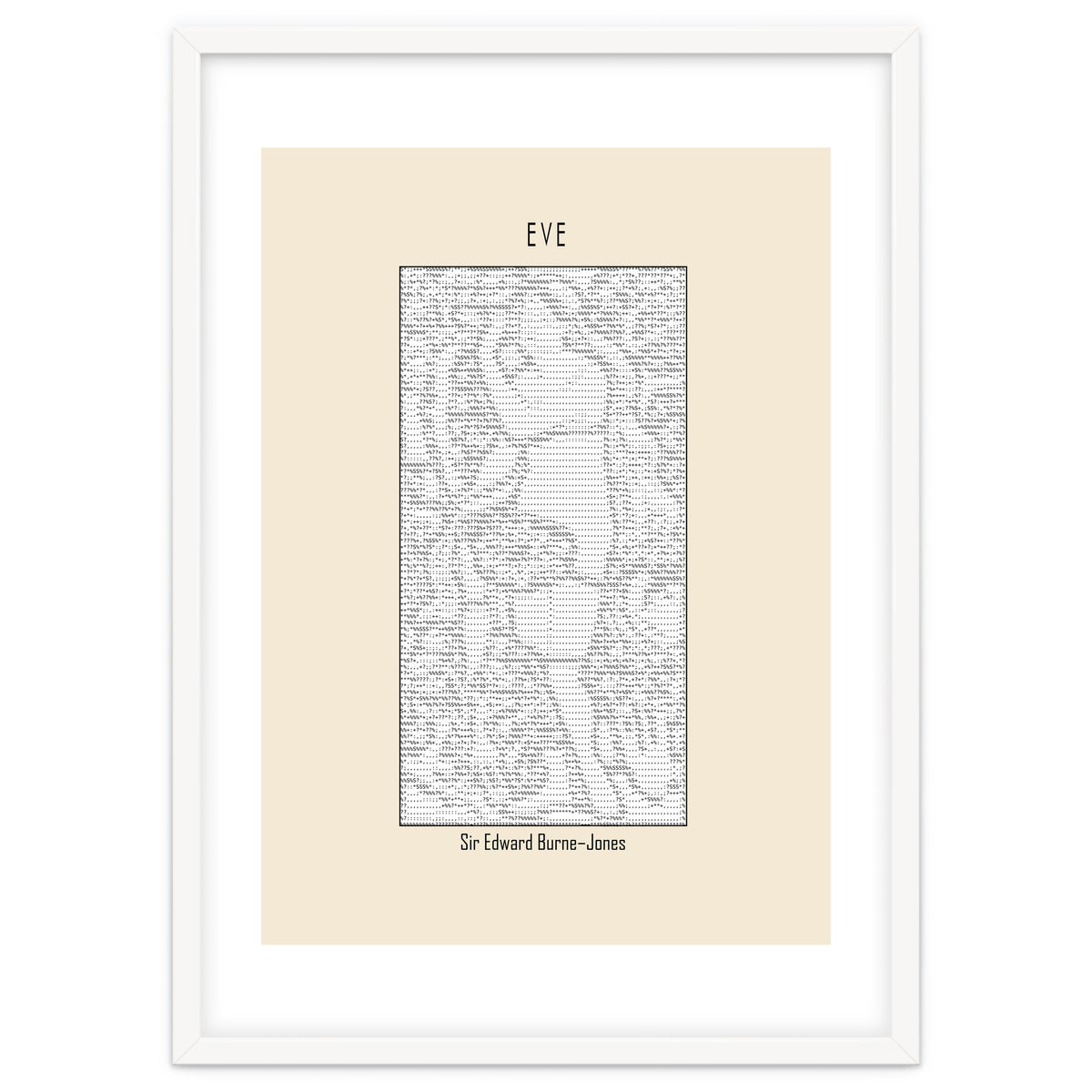 Eve – Sir Edward Burne–jones (ascii Art)