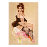 Sexy Pinup Brunette Modelling (Print Only) thumbnail