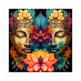 Twin Lotus Buddha Portrait (Print Only) thumbnail