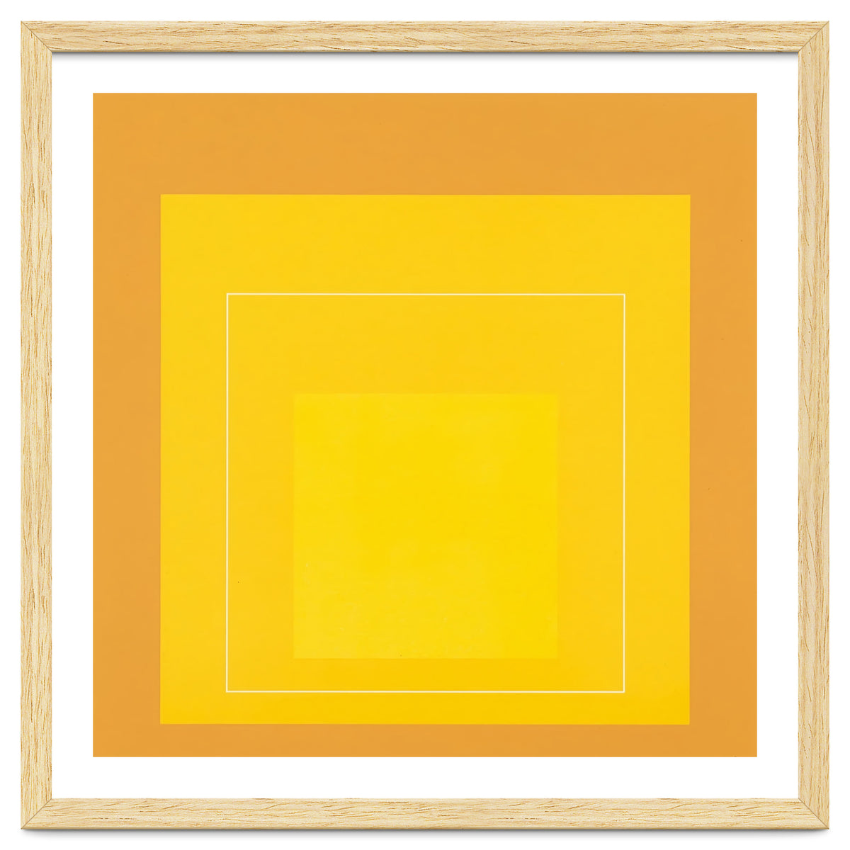 JOSEF ALBERS - HOMAGE TO THE SQUARE ORANGE YELLOW