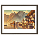 Vintage Hallstatt Poster, Austria thumbnail