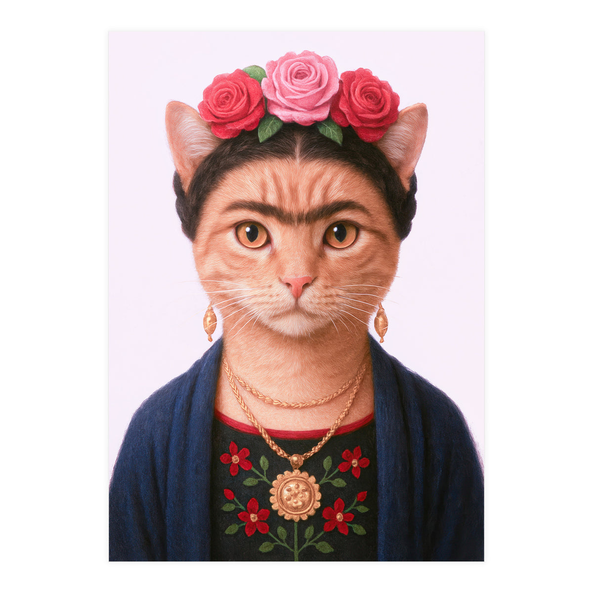Frida KahloMeow (Print Only)