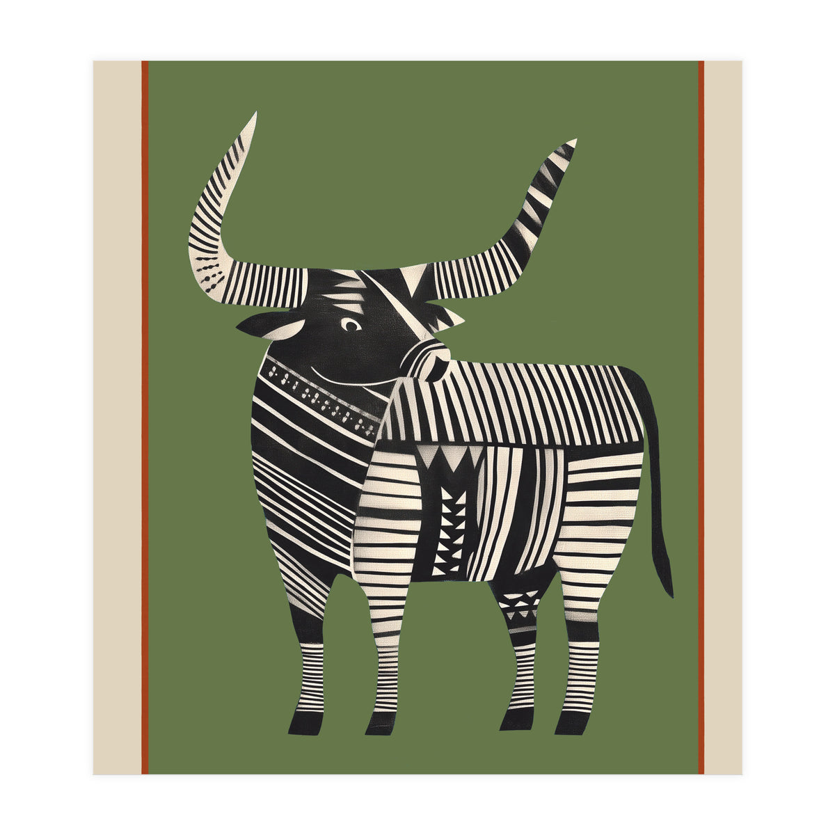 Striped Bull (Print Only)