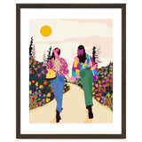 Besties, Best Friends Friendship Fashion, Girl Power Empower Bohemian Travel Companion Soulmates Gift thumbnail