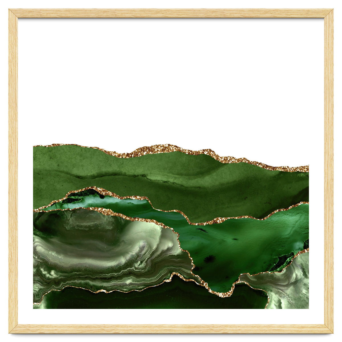 Green & Gold Agate Texture 25