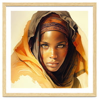 Watercolor Tuareg Woman #11