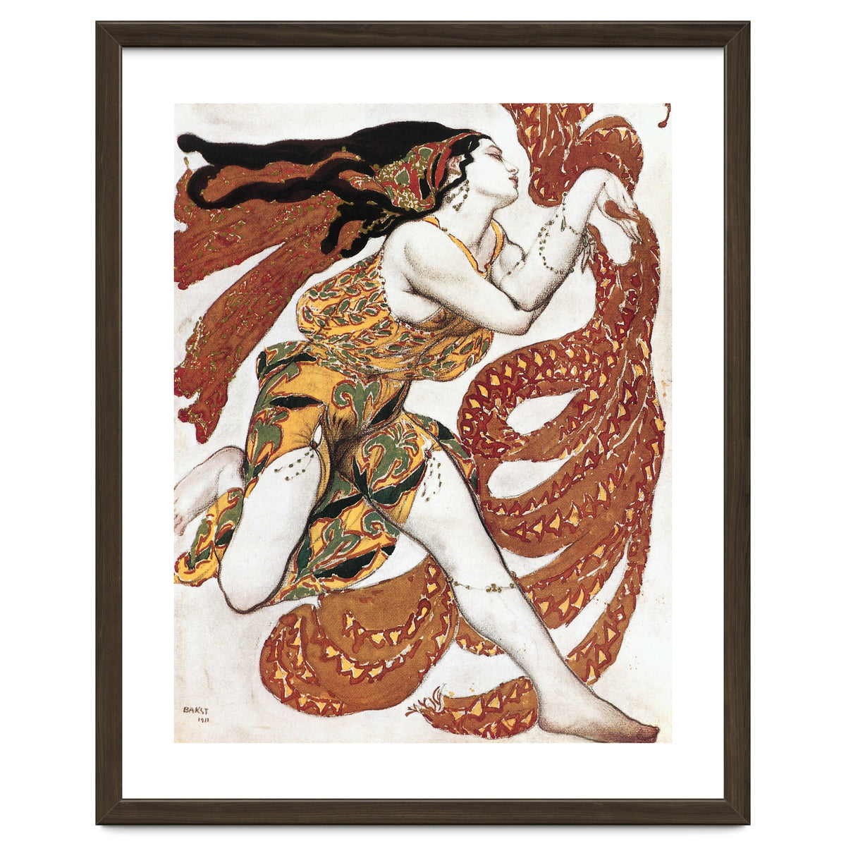 Costume sketch for a Bacchante, from the ballet &quot; Narcissus&quot.