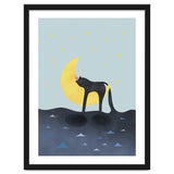 Beauty Sleep - Melting Cat on the crescent moon thumbnail