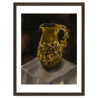 Golden Jug oil painted
