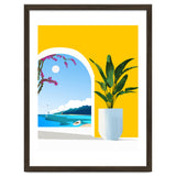 A Peek Ahead, Travel Ocean Beach Sea Tropical, Architecture Arch Boat Summer, Bougainvillea Eclectic Bohemian thumbnail