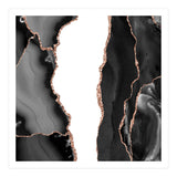 Black & Rose Gold Agate Texture 07  (Print Only) thumbnail