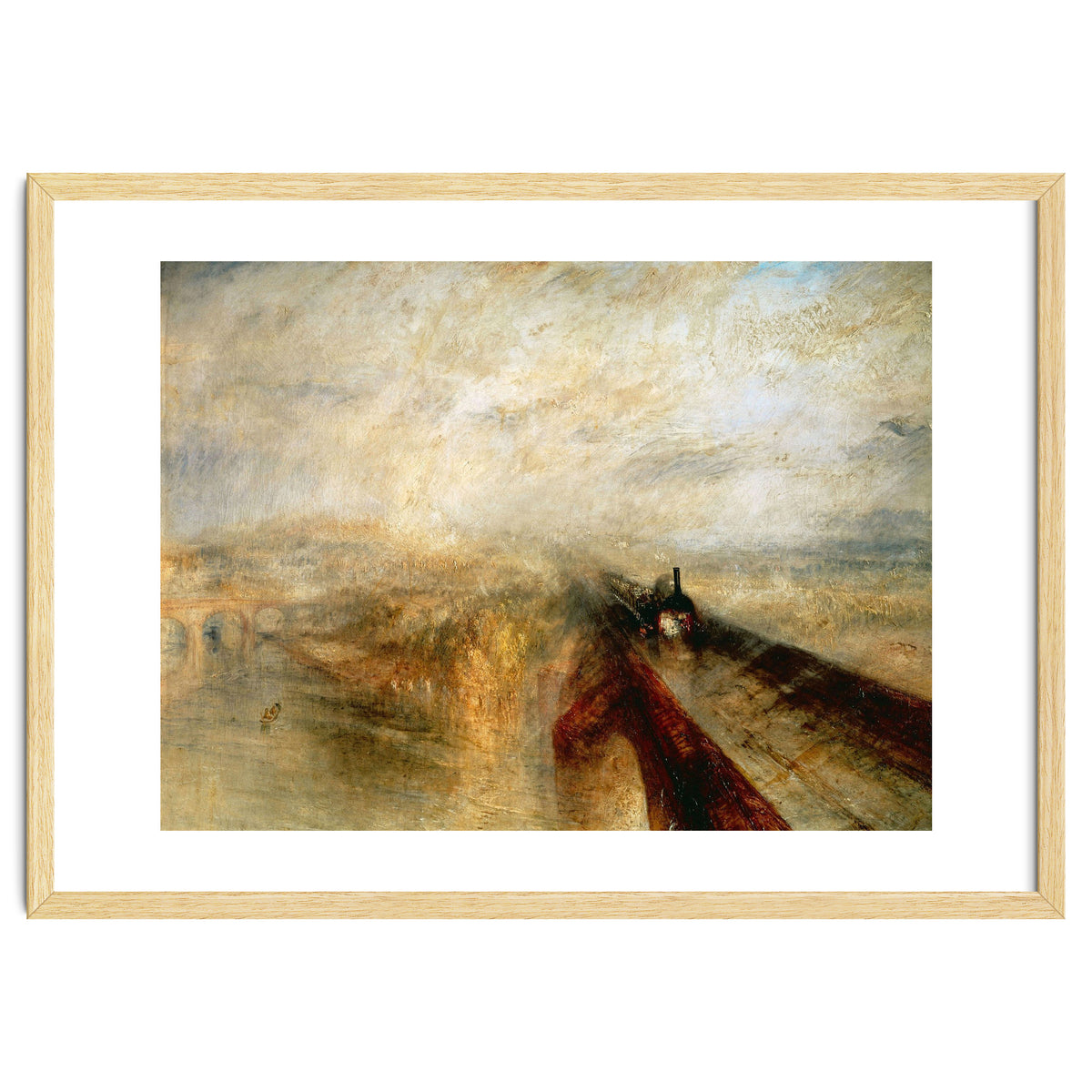 Joseph Mallord William Turner / 'Rain, Steam and Speed (The Great Western Railway)', 1844.