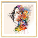 Quiet Muse In Watercolor Blooms thumbnail