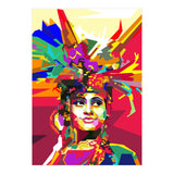 Beauty Traditional Ethnic Woman Pop Art (Print Only) thumbnail
