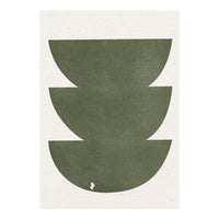 GREEN WATERCOLOR SHAPES NO.3 (Print Only)