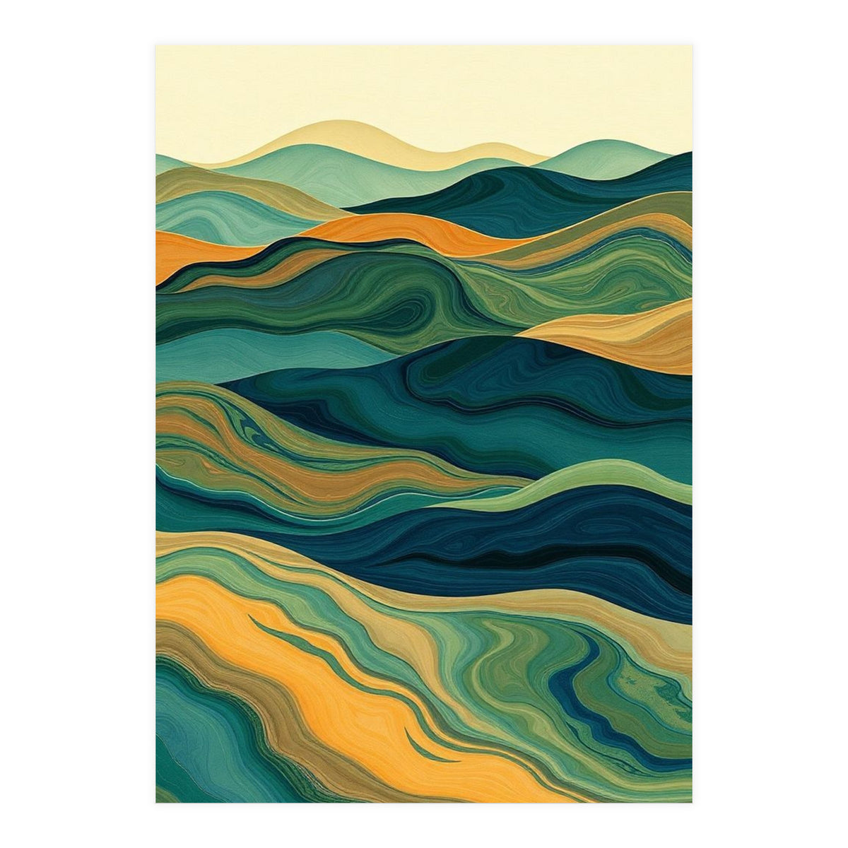 Rolling Hills of Oceania (Print Only)