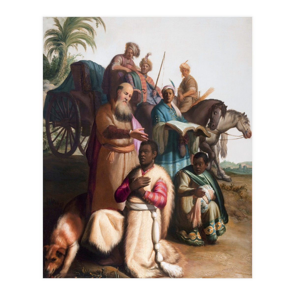 Rembrandt – The Baptism of the Eunuch (1626) (Print Only)