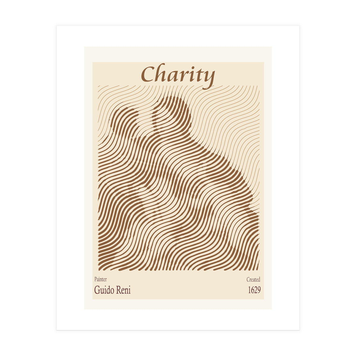 Charity (1629) – Guido Reni (italian, 1575 1642) (Print Only)