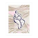 Follow the lines Serene woman in the water (Print Only) thumbnail