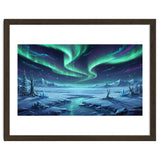 Arctic Glow: Northern Lights Winter Landscape thumbnail