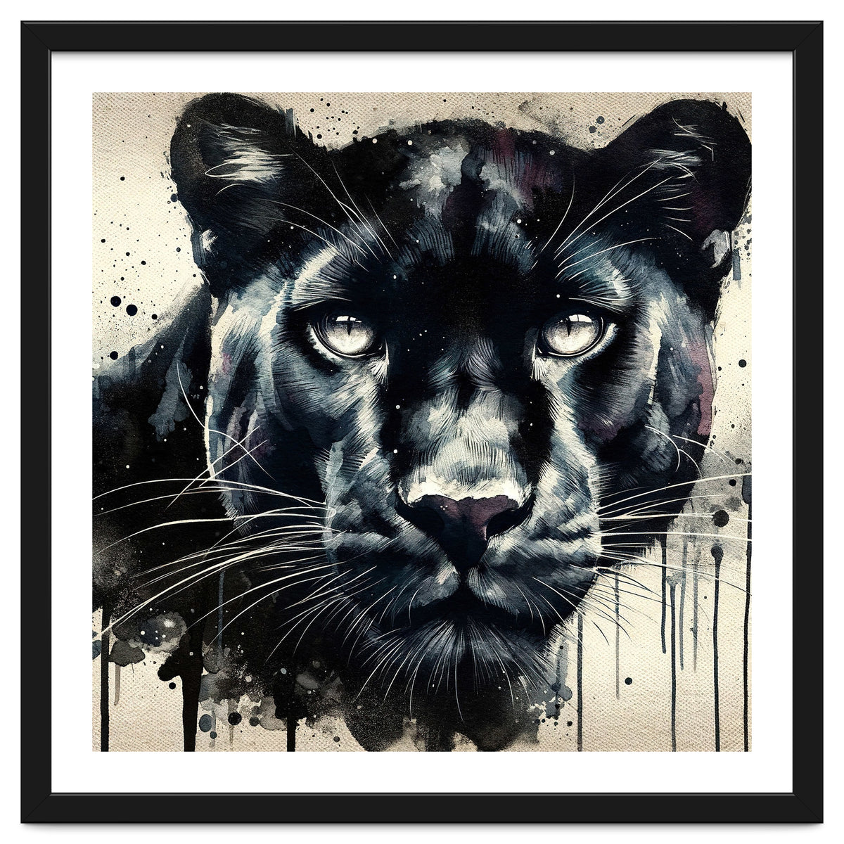 Watercolor Panther
