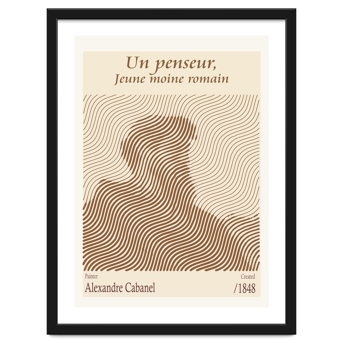 Un Penseur, Jeune Moine Romain – Alexandre Cabanel (1848)