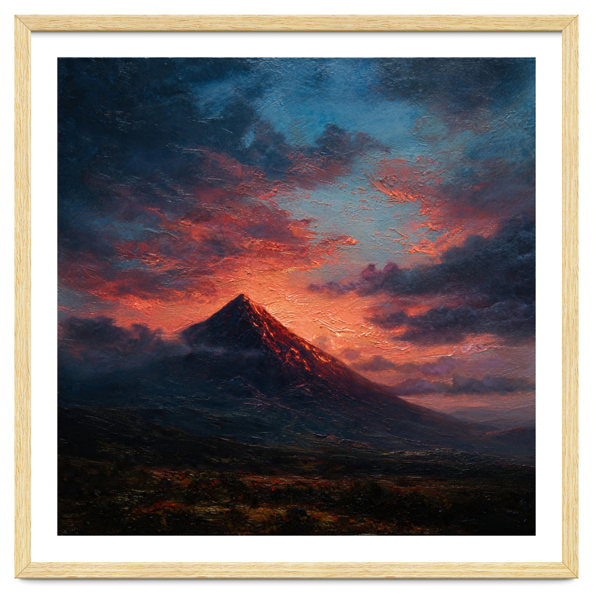 Majestic Mountain Peak at Sunset