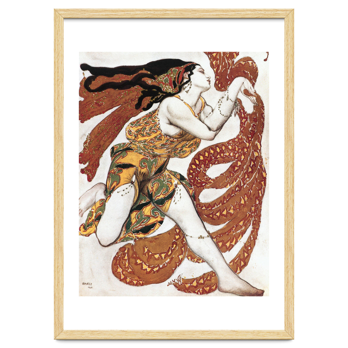 Costume sketch for a Bacchante, from the ballet &quot; Narcissus&quot.