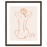 Femina, Abstract Minimal Woman Line Art Sketch, Drawing Feminine Empower Express thumbnail