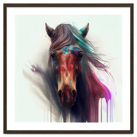 Wild Horse Face Portrait